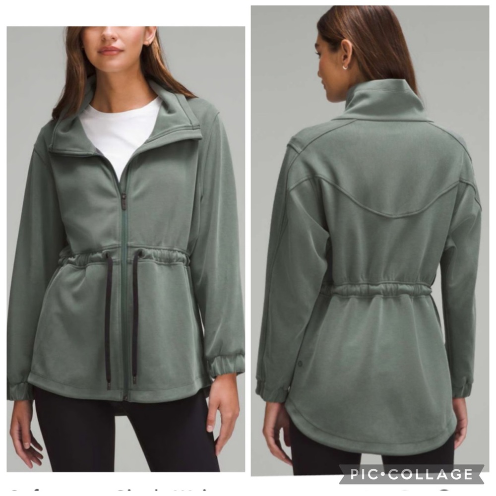 Lululemon Softstreme Cinch-Waist Jacket Smoked Spruce Size 2